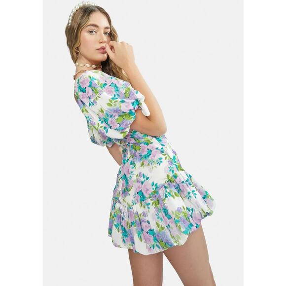 For Love & Lemons Alice Mini Dress Size Medium Size M - Picture 4 of 13